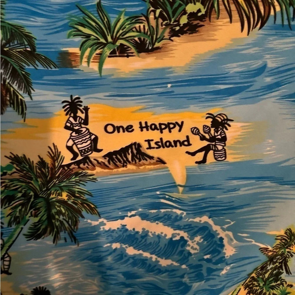 Rima Womens O/S Beach dress/coverup Aruba Pattern Oversized "One Happy Island" - Picture 5 of 6